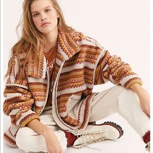 COPY - Free People Golden Hour Isle Printed Fleece